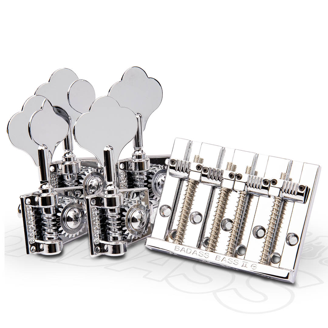 the badass bass bridge and open gear tuning keys
