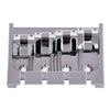 Goldo Deluxe 4D Bass Bridge, 4 String - Chrome