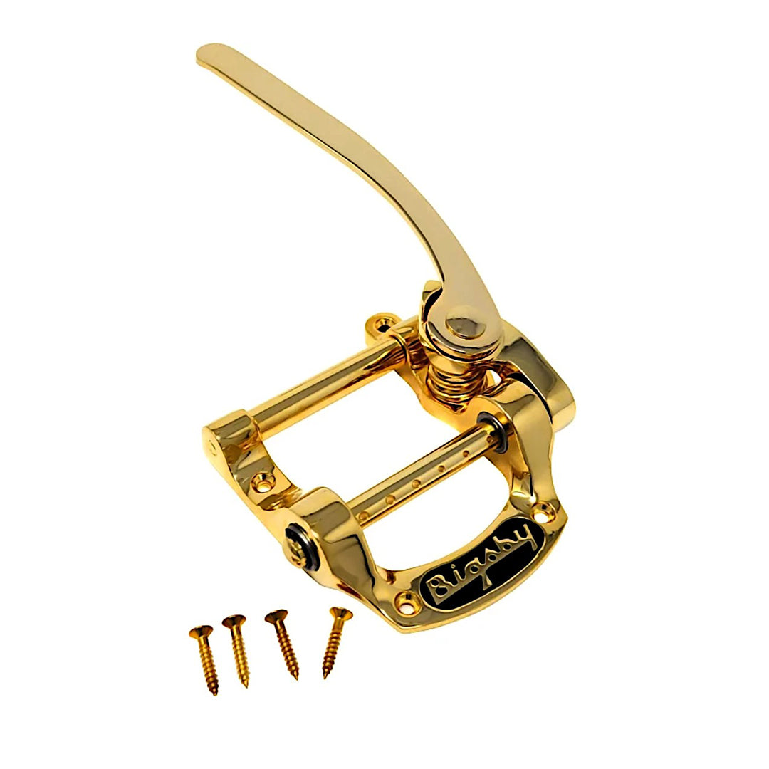 gold Bigsby vibrato tailpiece and 4 gold screws