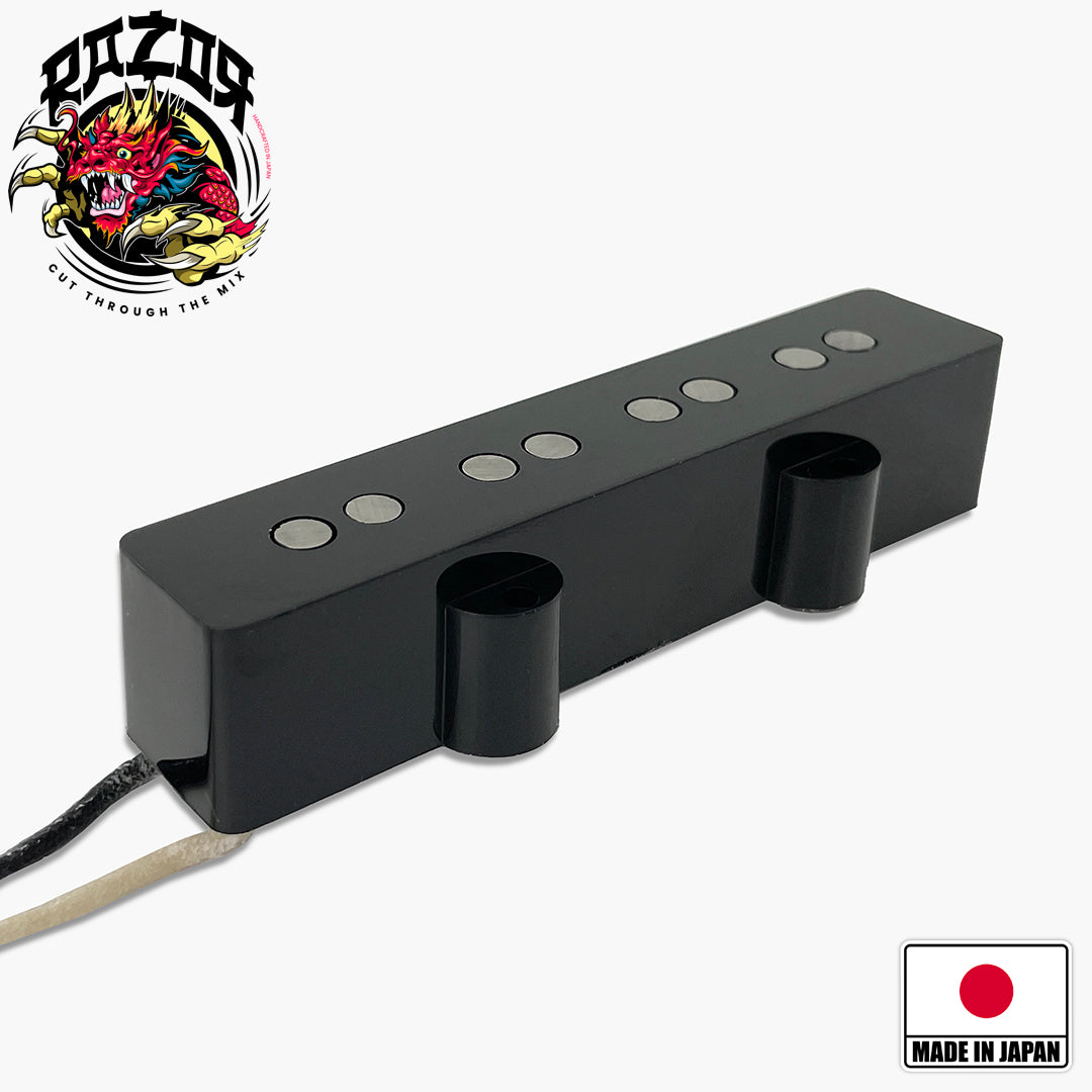 Razor® Buraddo mūn Blood Moon Bridge Pickup for Jazz Bass® - Black