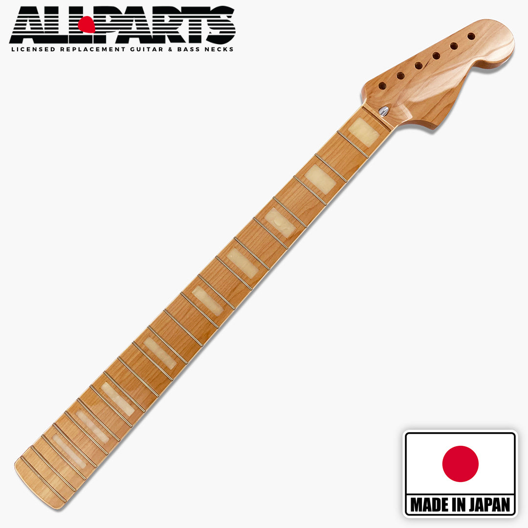 Allparts “Licensed by Fender®” JZMF-WBB Replacement Neck for Jazzmaster® - White Binding and Block Inlays
