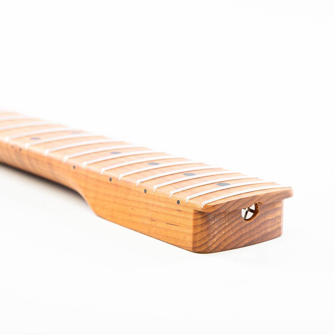 ap select layla roasted flame maple neck angled heel view