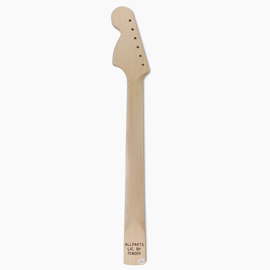 Replacement guitar neck for Stratocaster back view