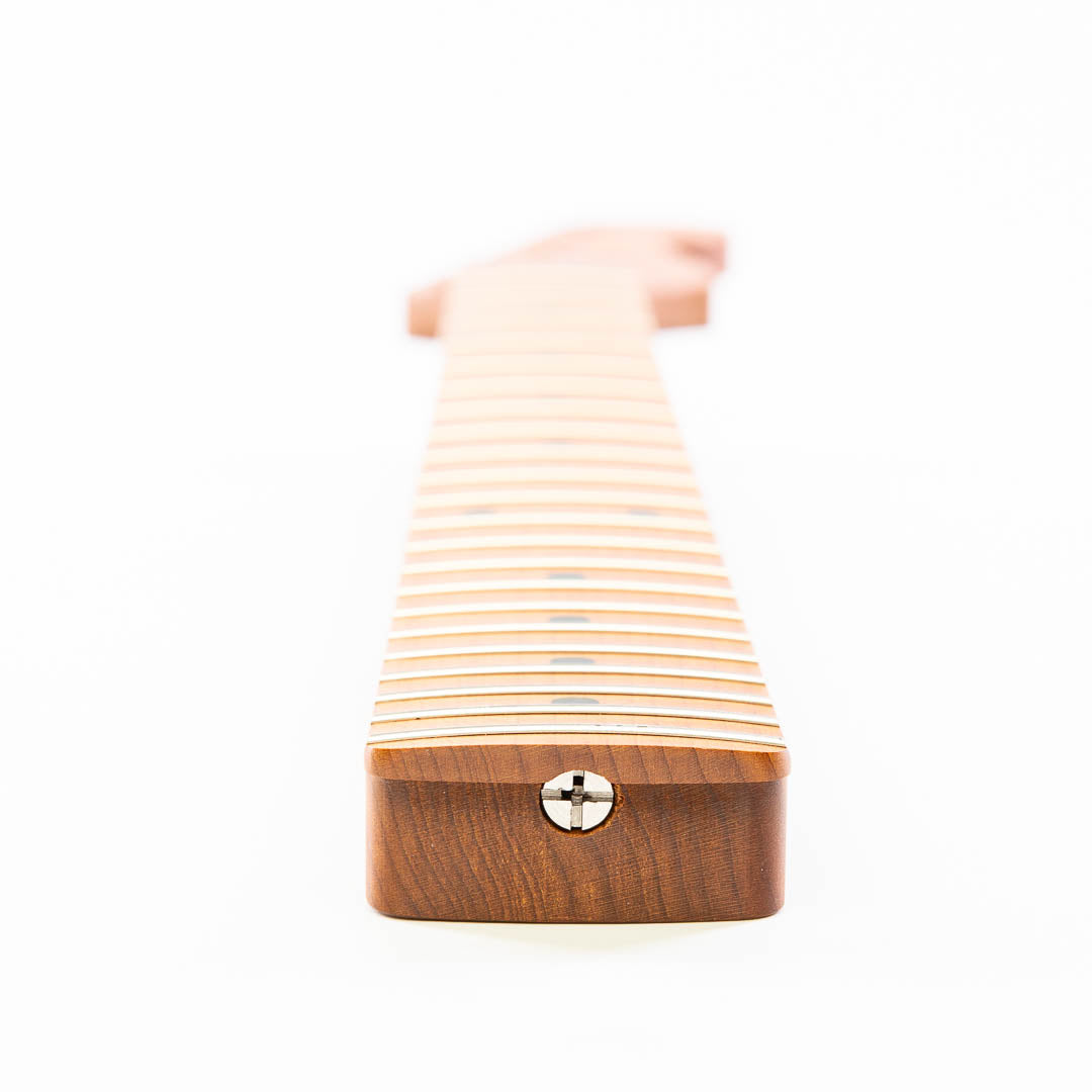 ap select layla roasted quartersawn maple neck heel view