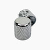 Allparts Heavy Knurl Metal Barrel Knobs (2 pcs) - Chrome