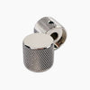 Allparts Metal Barrel Knobs (2 pcs) - Nickel