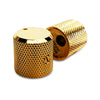Allparts Metal Flat Top Knobs with Indicator (2 pcs) - Gold