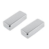 Allparts Mini Humbucking Pickup Cover Set No Holes (2 pcs)- Gold - Chrome