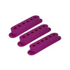 Set of 3 Plastic Pickup Covers for Stratocaster - Purple