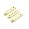 Set of 3 Plastic Pickup Covers for Stratocaster - Vintage Cream