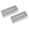 Allparts Plastic Soapbar Pickup Cover Set 50mm (2 pcs) - Chrome