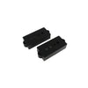 Allparts Pickup Cover Set for Precision Bass (2 pcs) - Black