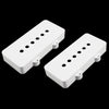 Allparts Pickup Cover Set for Jazzmaster (2 pcs) - White nylon