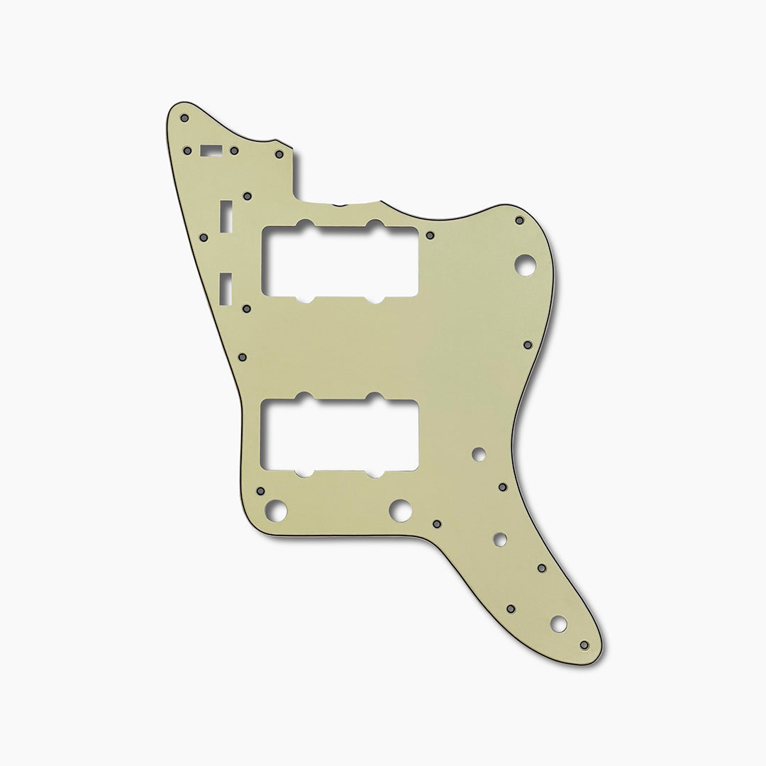 Pickguard Crème Pour Epiphone Les Paul Gaucher (2006-présent) - Plastique Brillant, 1 Pli, Style Moderne