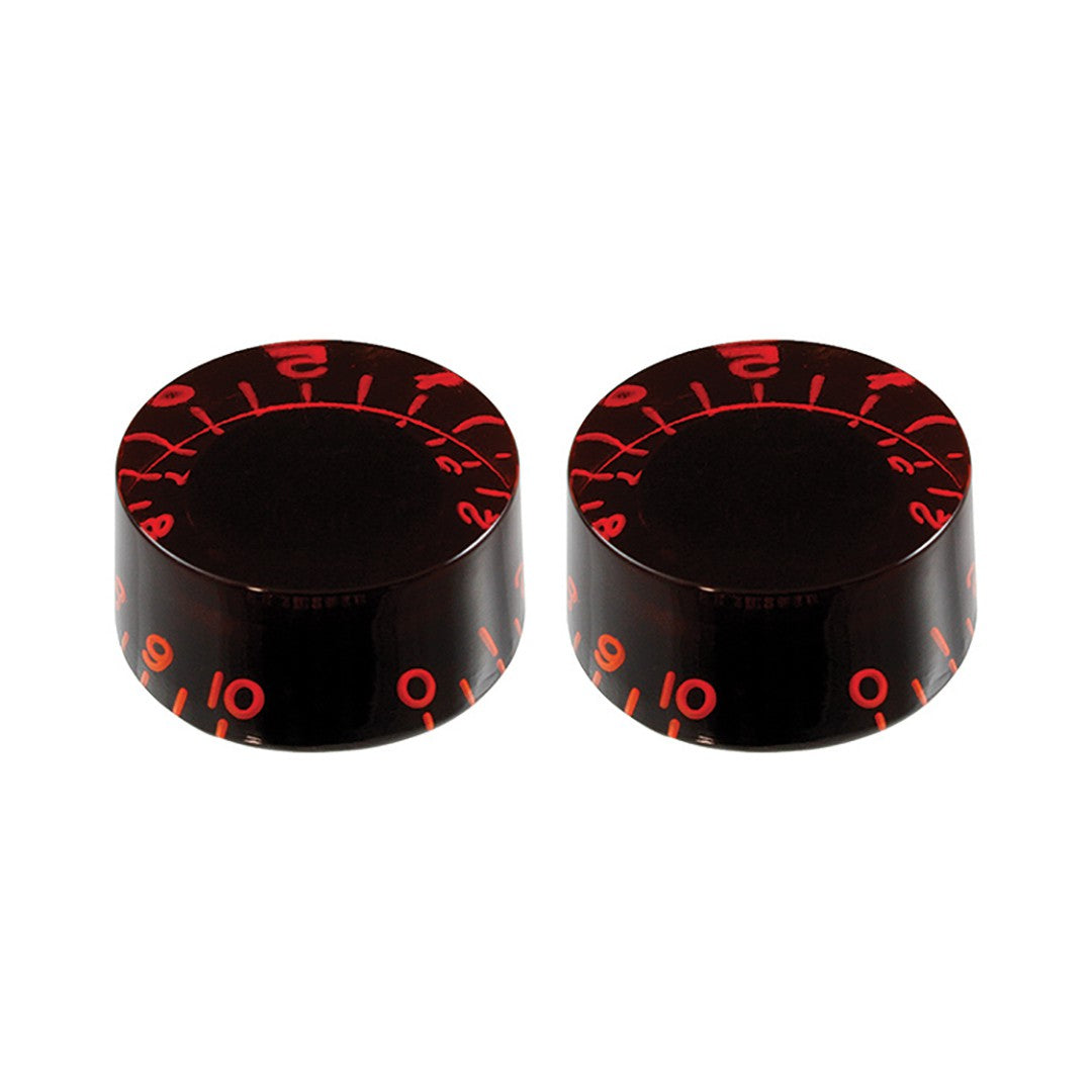 tinted speed knob set view red