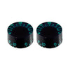 Set of 2 Vintage-style Tinted Speed Knobs - Blue tint