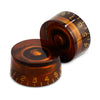Set of 2 Vintage-style Speed Knobs - Amber