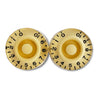 PK-0130 Set of 2 Vintage-style Speed Knobs - Cream