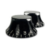 Left Hand Vintage-style Bell Knobs - Black