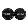 PK-0154 Set of 2 Plastic Volume Knobs for Stratocaster® - Black