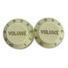 Set of 2 Plastic Volume Knobs for Stratocaster - Mint Green