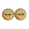 Set of 2 Plastic Volume Knobs for Stratocaster - Cream