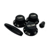 Allparts Complete Knob Set For Strat (5 pcs) - Black