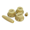 Allparts Complete Knob Set For Strat (5 pcs) - Vintage Cream
