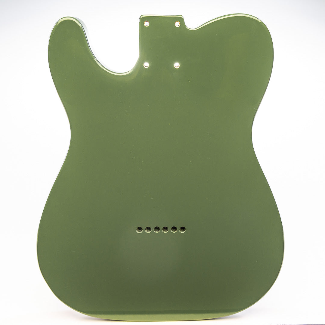 primo burnt sage with cream binding tele body back view