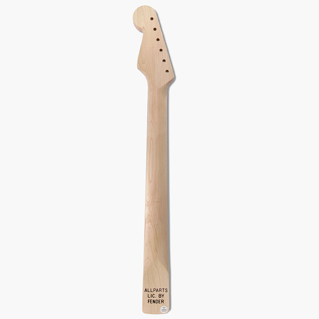 maple ebony fretboard fender guitar neck backside
