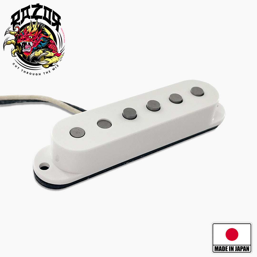 Razor® Sūpāmūn Super Moon Bridge Pickup For Stratocaster® - White