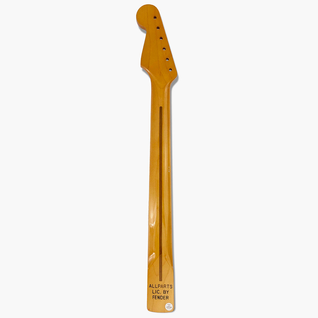 strat neck nitro maple back view