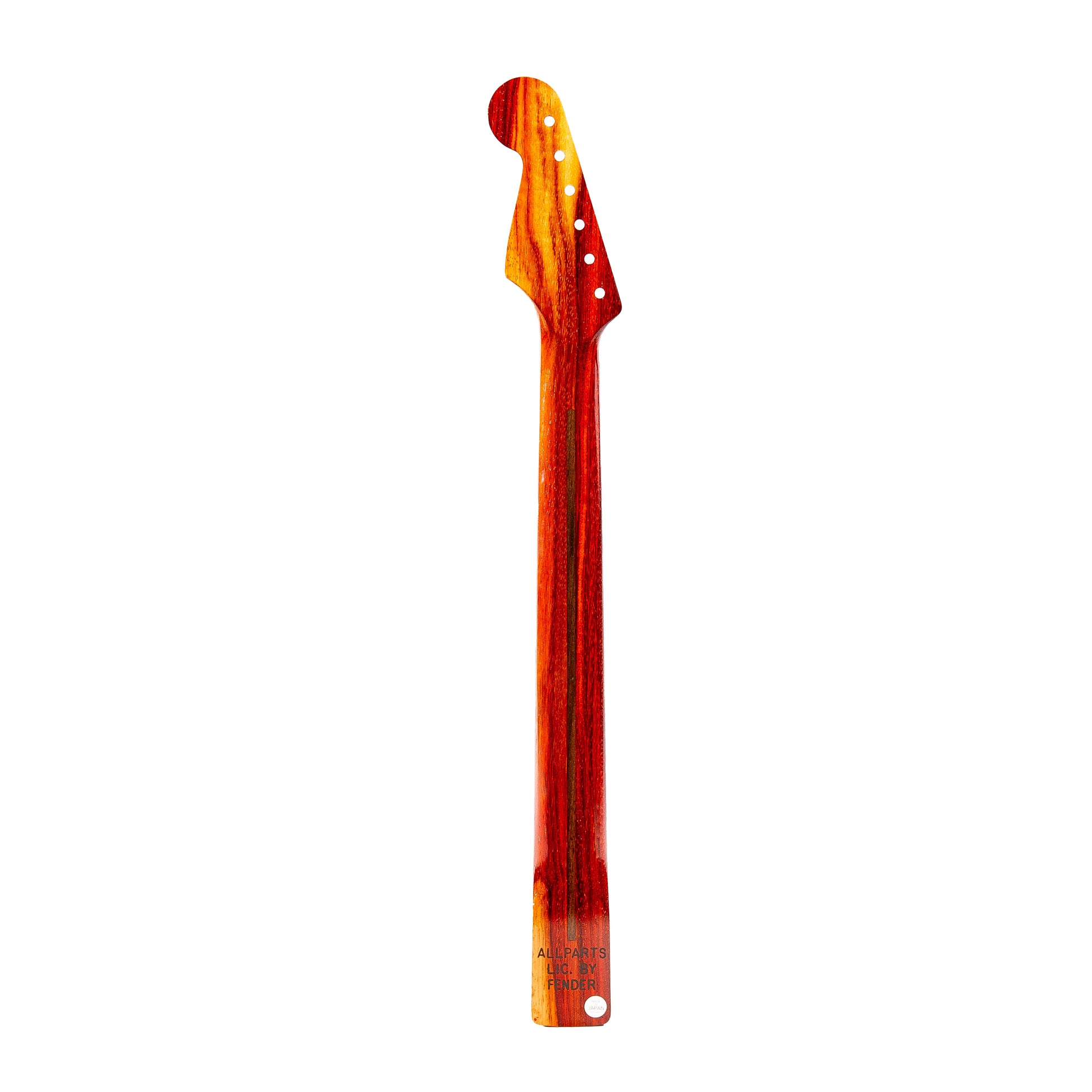 ap select padauk strat neck back view