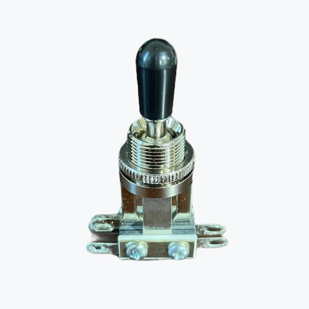 Short toggle switch with knob angled top view