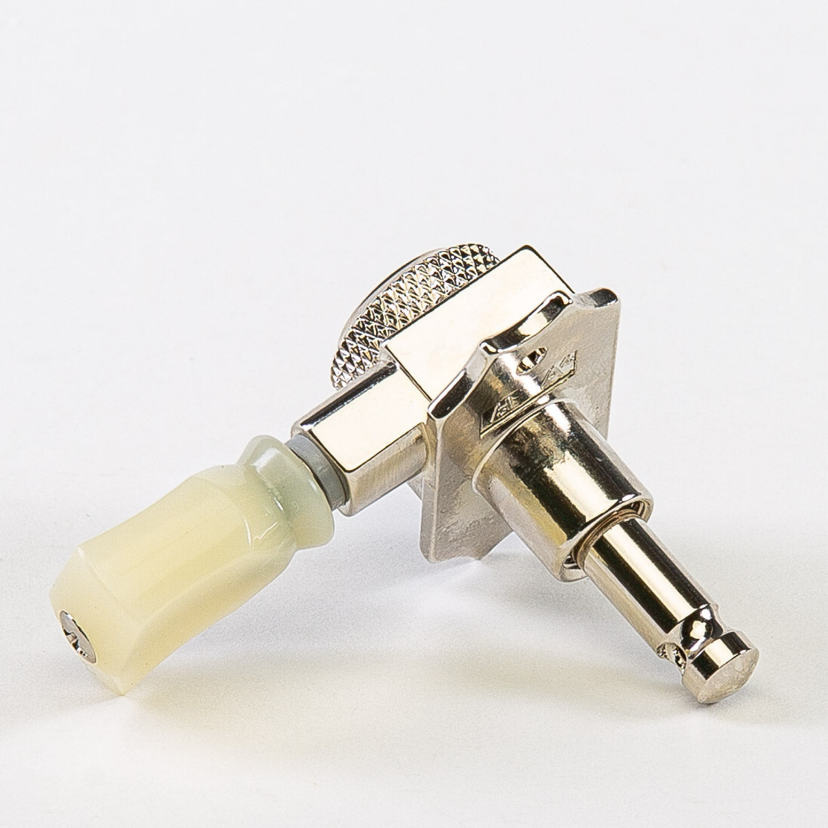 true lok 3x3 locking keys with cream plastic keystone button single back view nickel