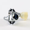 True Lok - Vin Mod 3x3 - Cream Keystone Button - Chrome