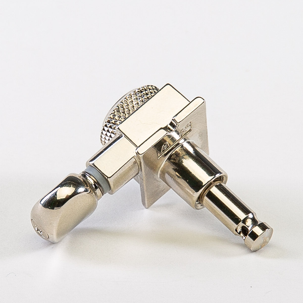 true lok 6 in-line staggered post locking keys w/ oval button single back view nickel