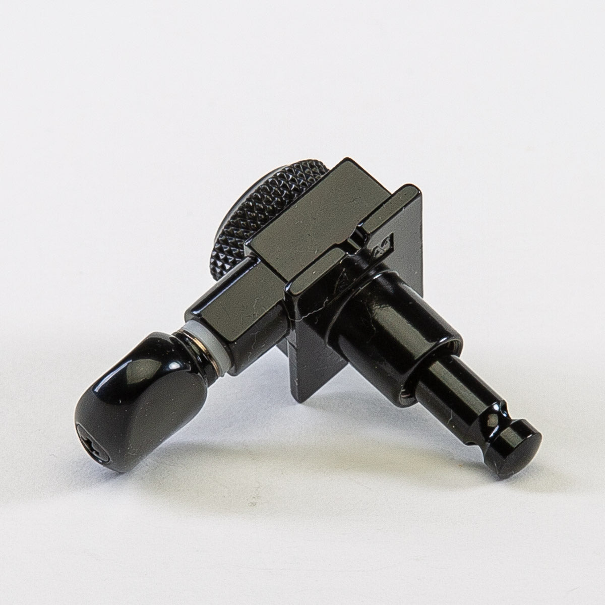 true lok 6 in-line staggered post locking keys w/ oval button single back view black