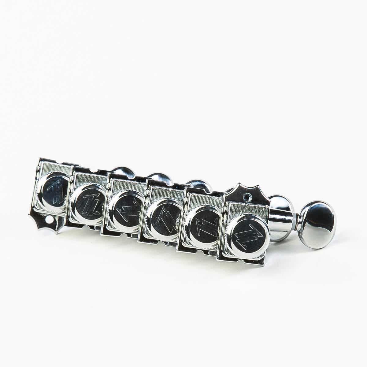 chrome true lok 6 in-line guitar keys