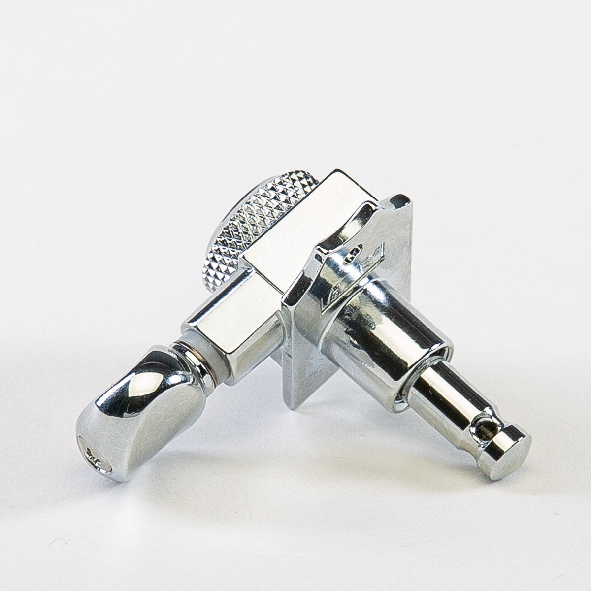 true lok 6 in-line staggered post locking keys w/ oval button single back view chrome