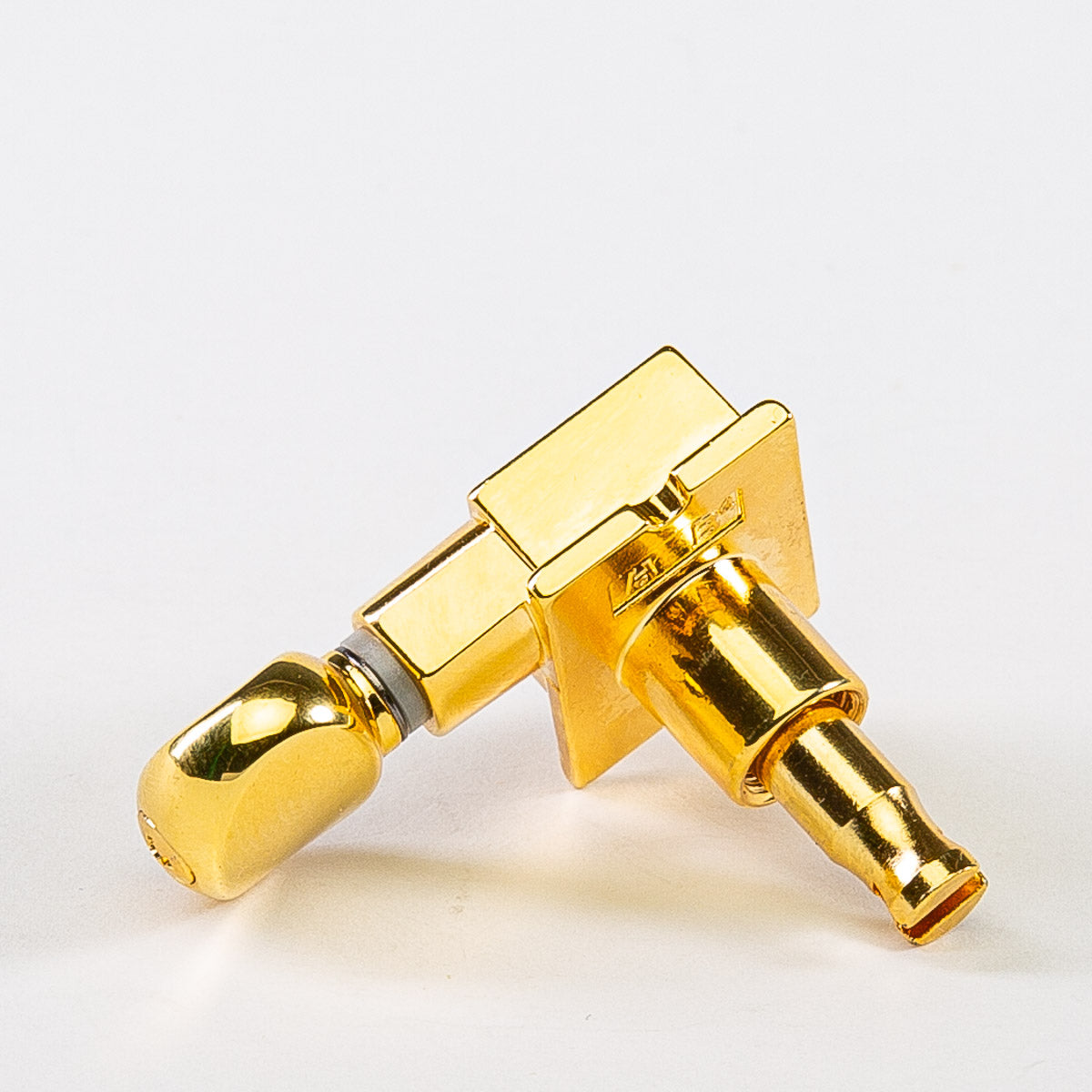 true tune 6 in-line staggered post keys w/ oval button single back view gold