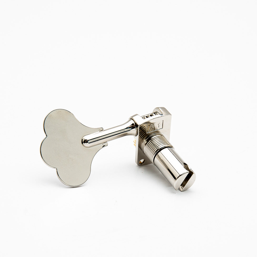 single bass key back view nickel