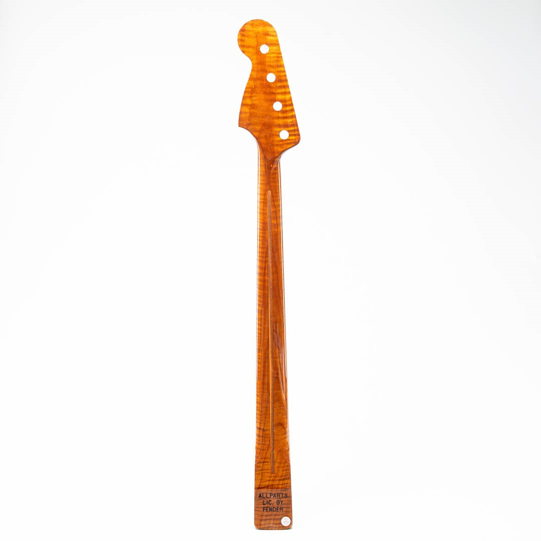 ap select tribute tom sawyer roasted AAA+ maple bass neck back view
