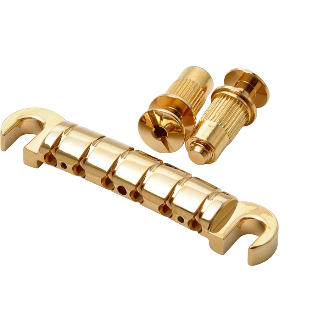 wrapper tailpiece front view with hardware view gold