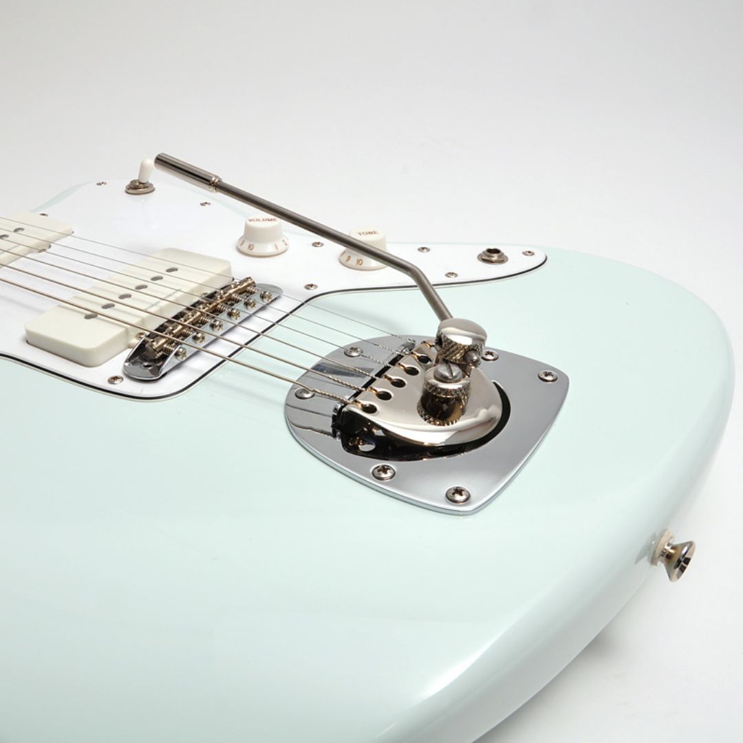 offset tremolo installed on a guitar