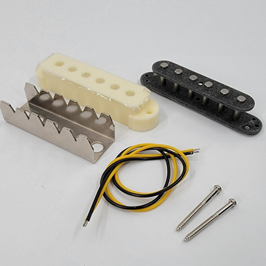 Jaguar pickup kit including wire, screws, cover, and claw