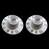 Allparts Witch Hat Tone Knobs (2 pcs) - White