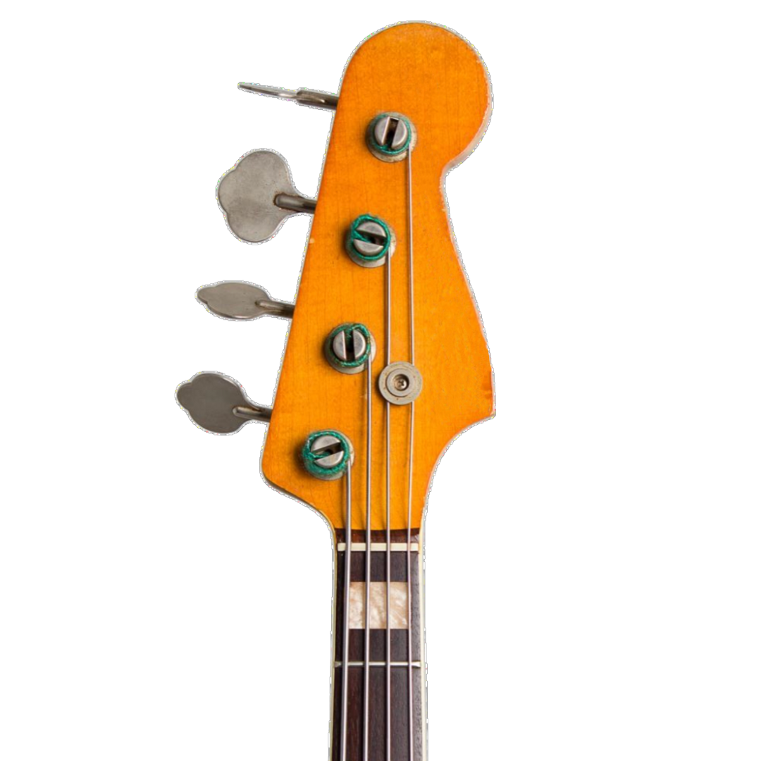 Neck of a bass guitar