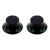 Allparts Vintage Style Tinted Bell Knobs (2 pcs) - Green tint