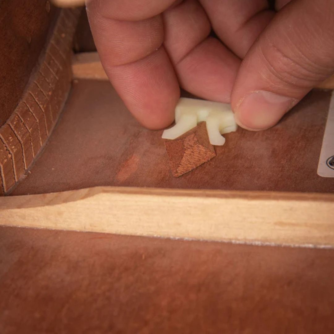 cleatus tool and cleat in use close up view